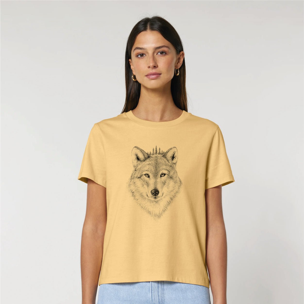 BLACK FOREST WOLF - WOMEN'S BIO T-SHIRT