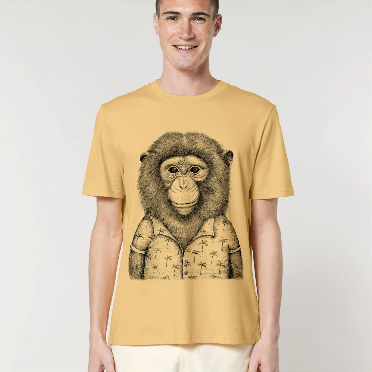 HAWAIIAN MONKEY - UNISEX BIO T-SHIRT