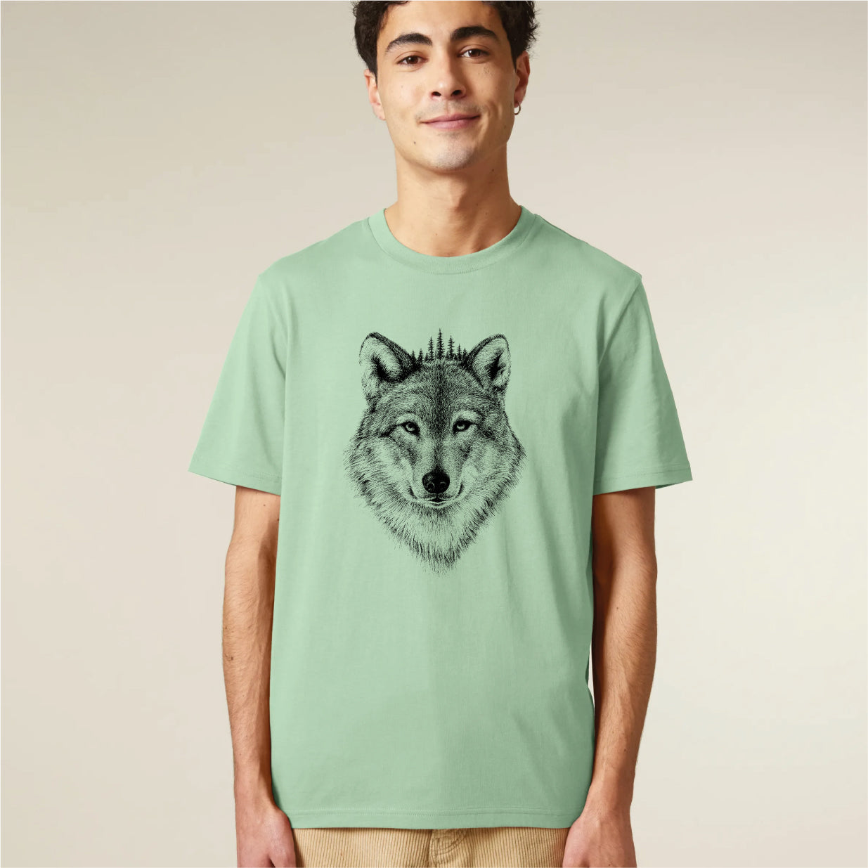 BLACK FOREST WOLF - UNISEX BIO T-SHIRT