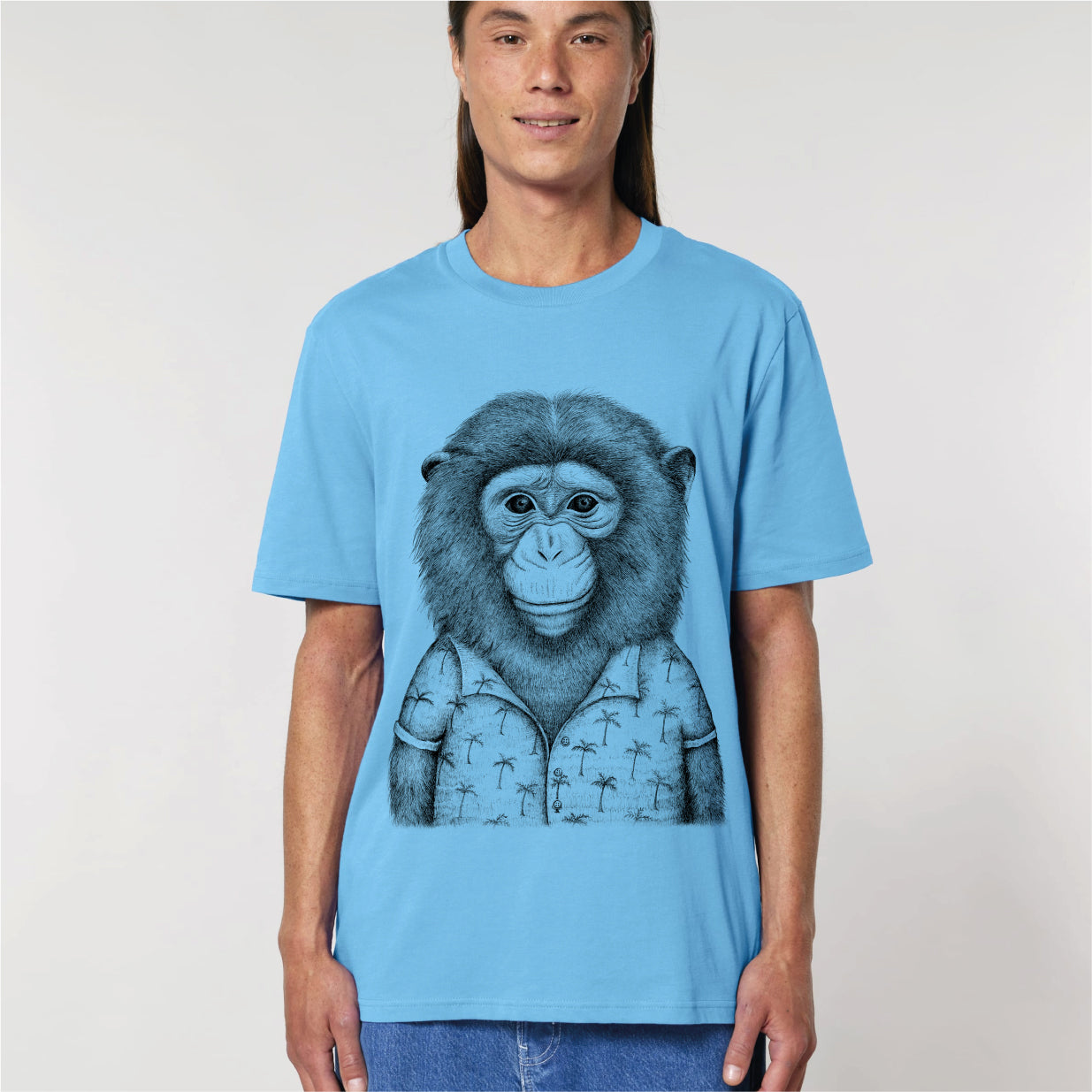 HAWAIIAN MONKEY - UNISEX BIO T-SHIRT