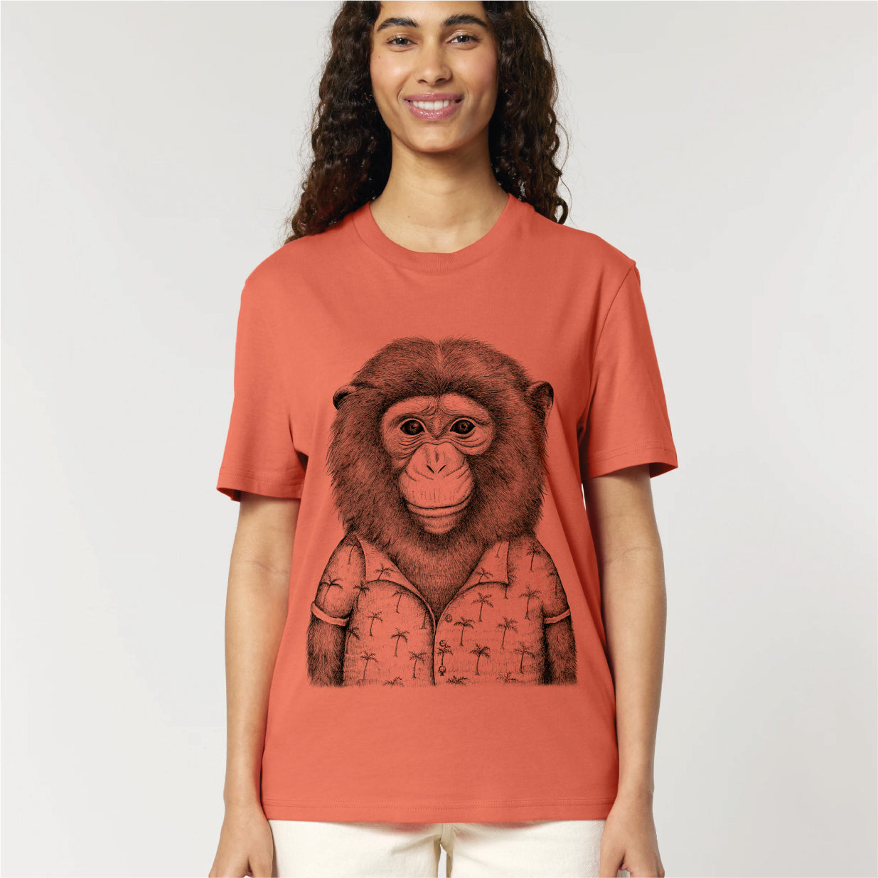 HAWAIIAN MONKEY - UNISEX BIO T-SHIRT
