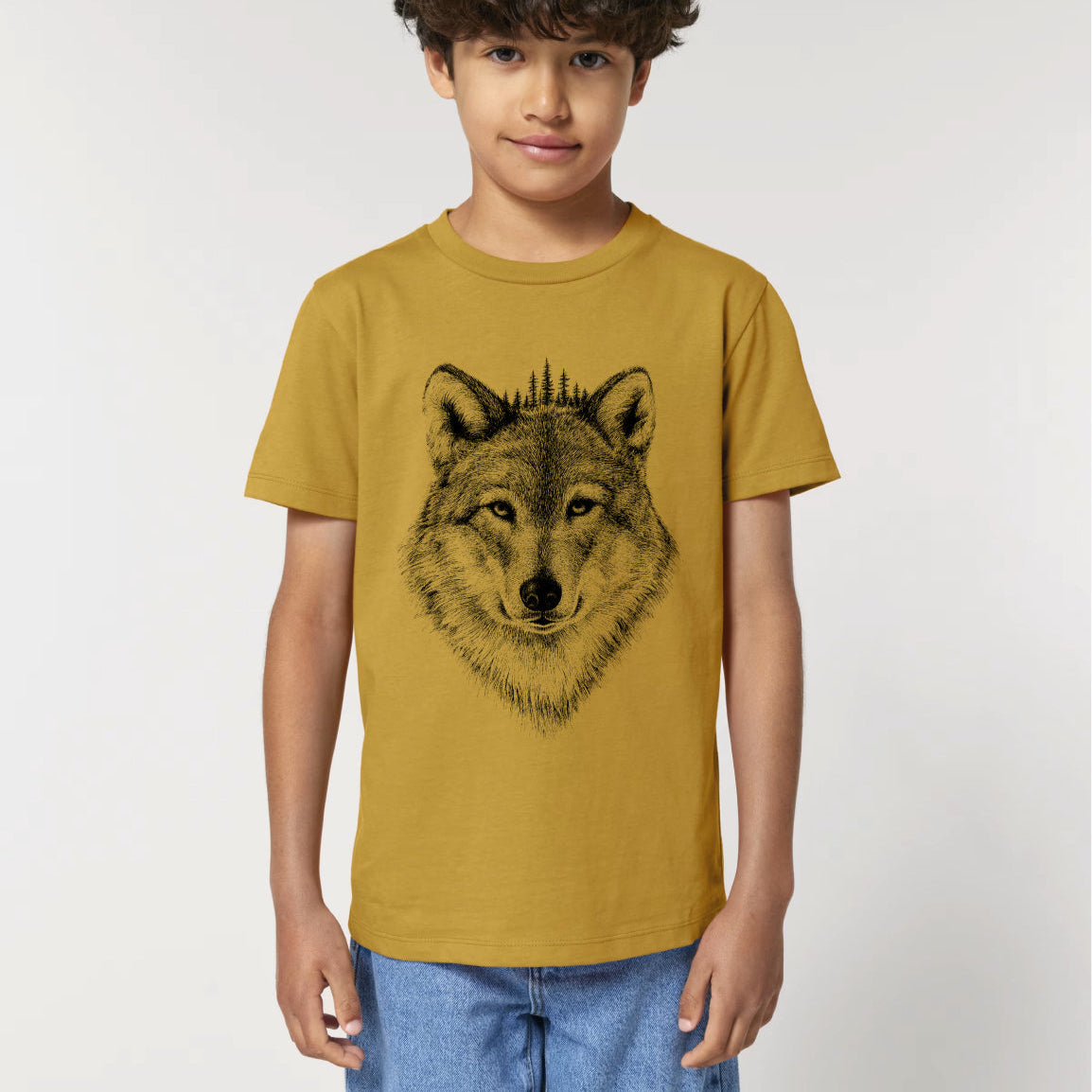 BLACK FOREST WOLF - KINDER BIO T-SHIRT