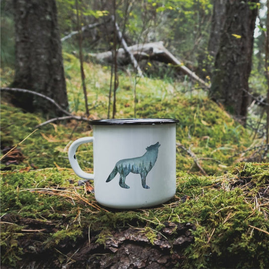 WOLF - EMAILLE TASSE