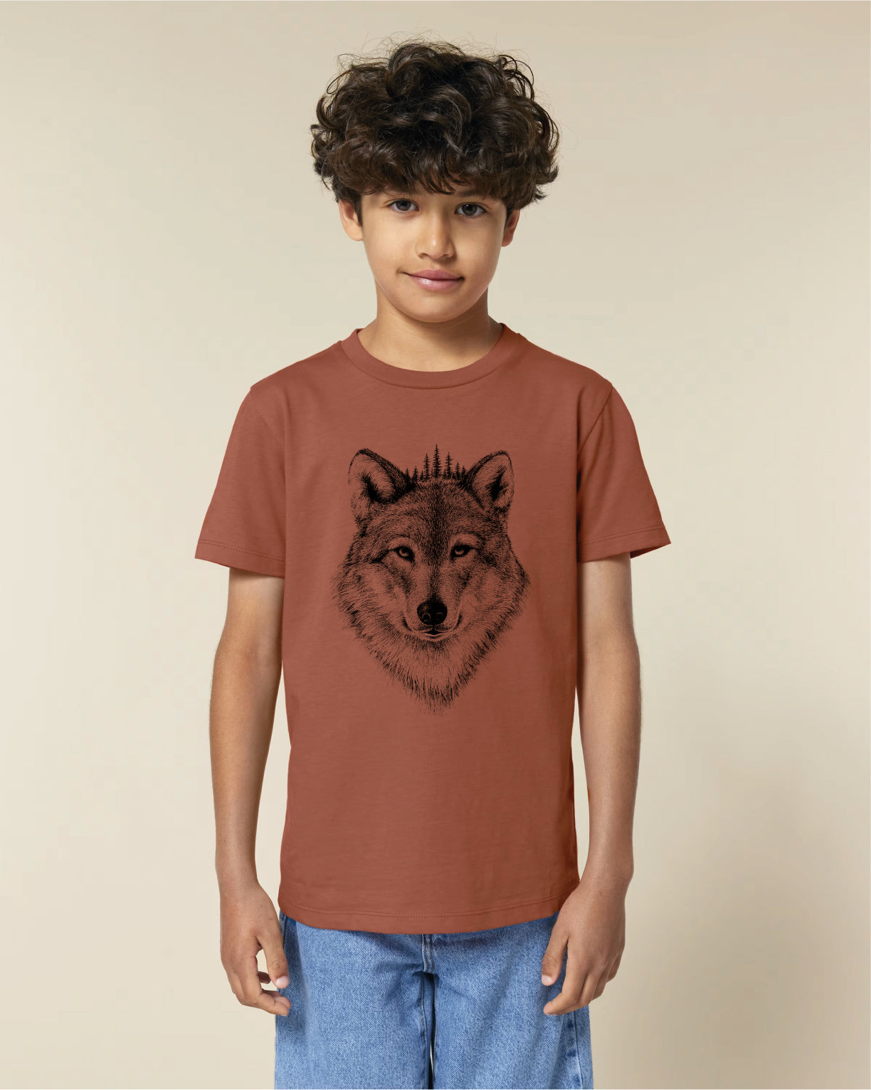 BLACK FOREST WOLF - KINDER BIO T-SHIRT