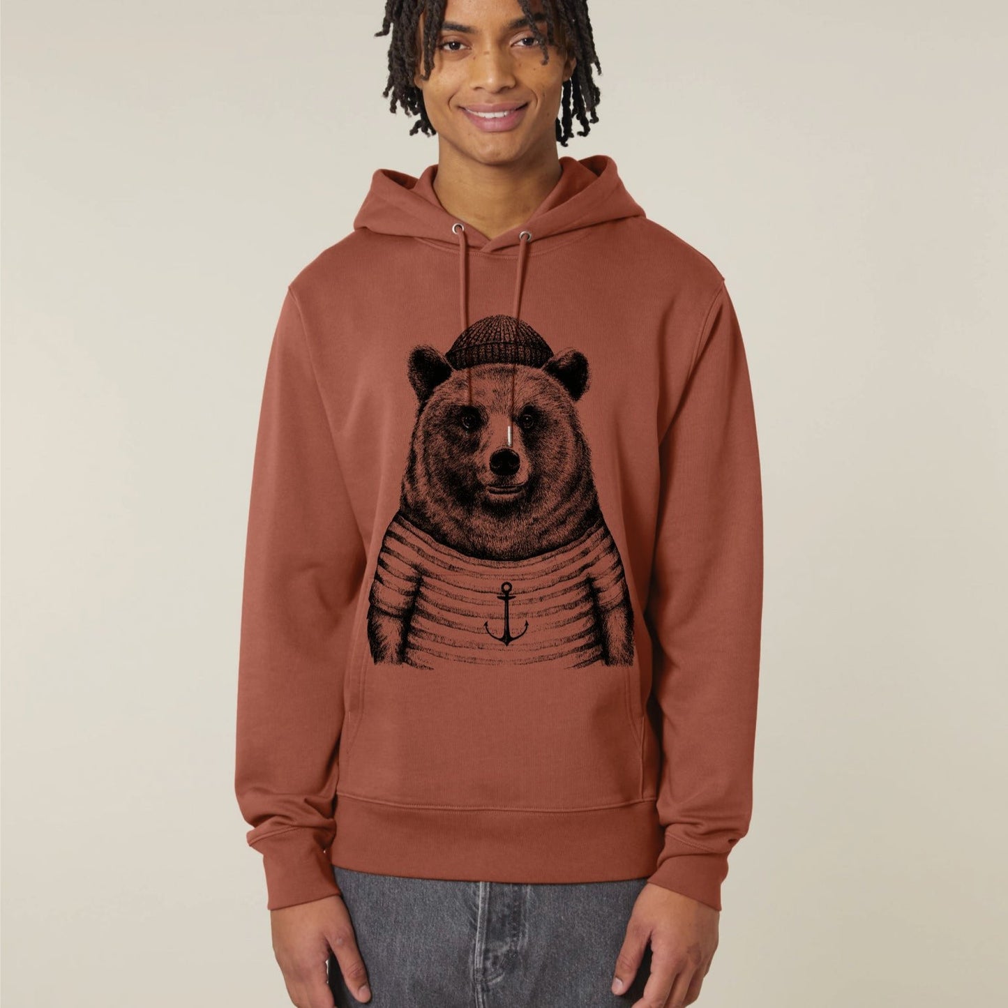 NAUTISCHER BÄR -  UNISEX BIO HOODY