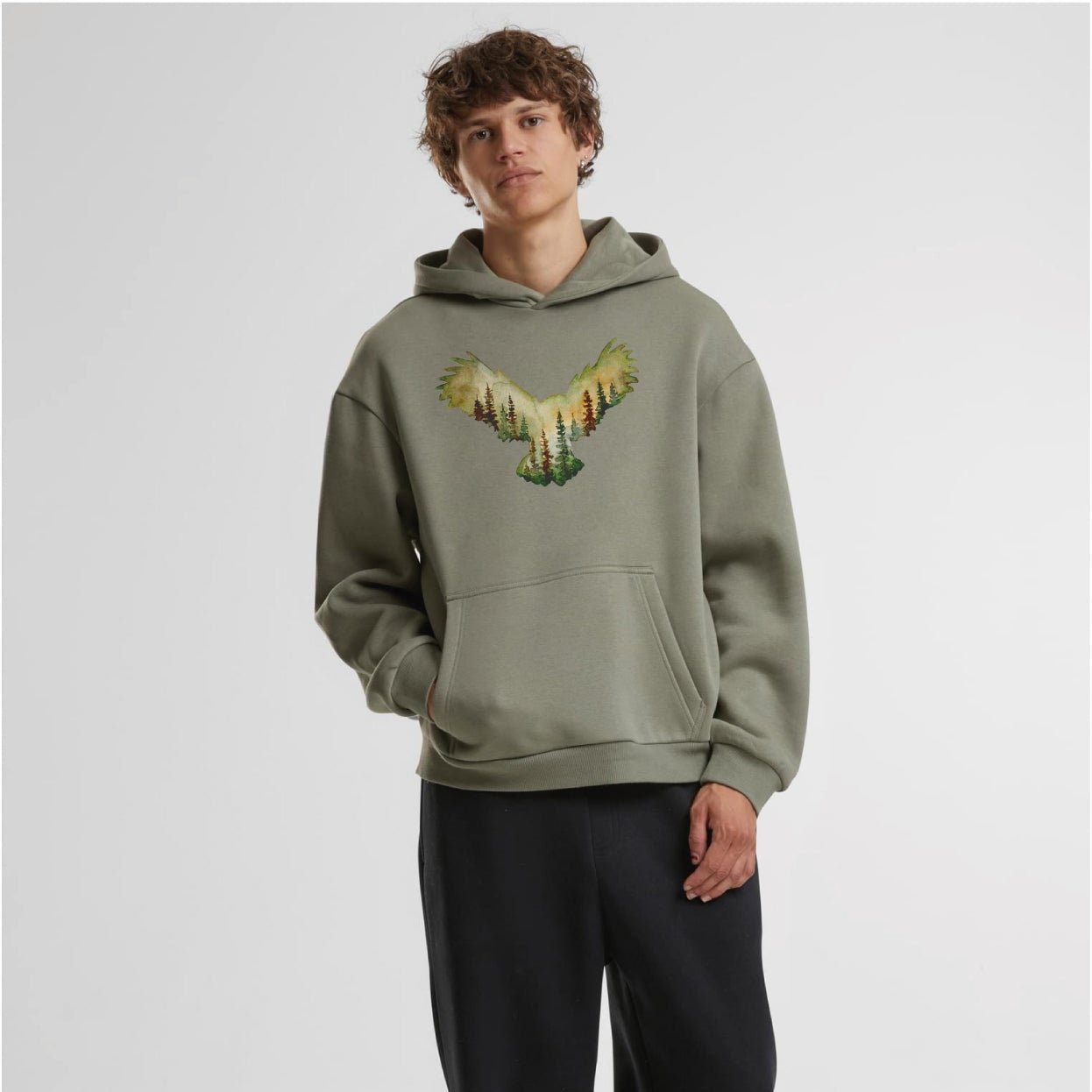 WILD EXPLORER -  MEN´S OVERSIZE HEAVY HOODY