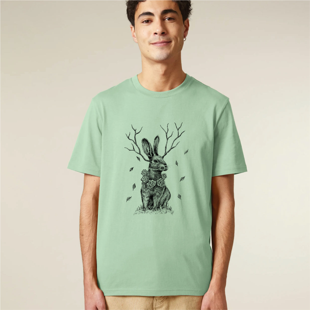 HASE AUS DEM WALD / MEN´S - UNISEX BIO T-SHIRT