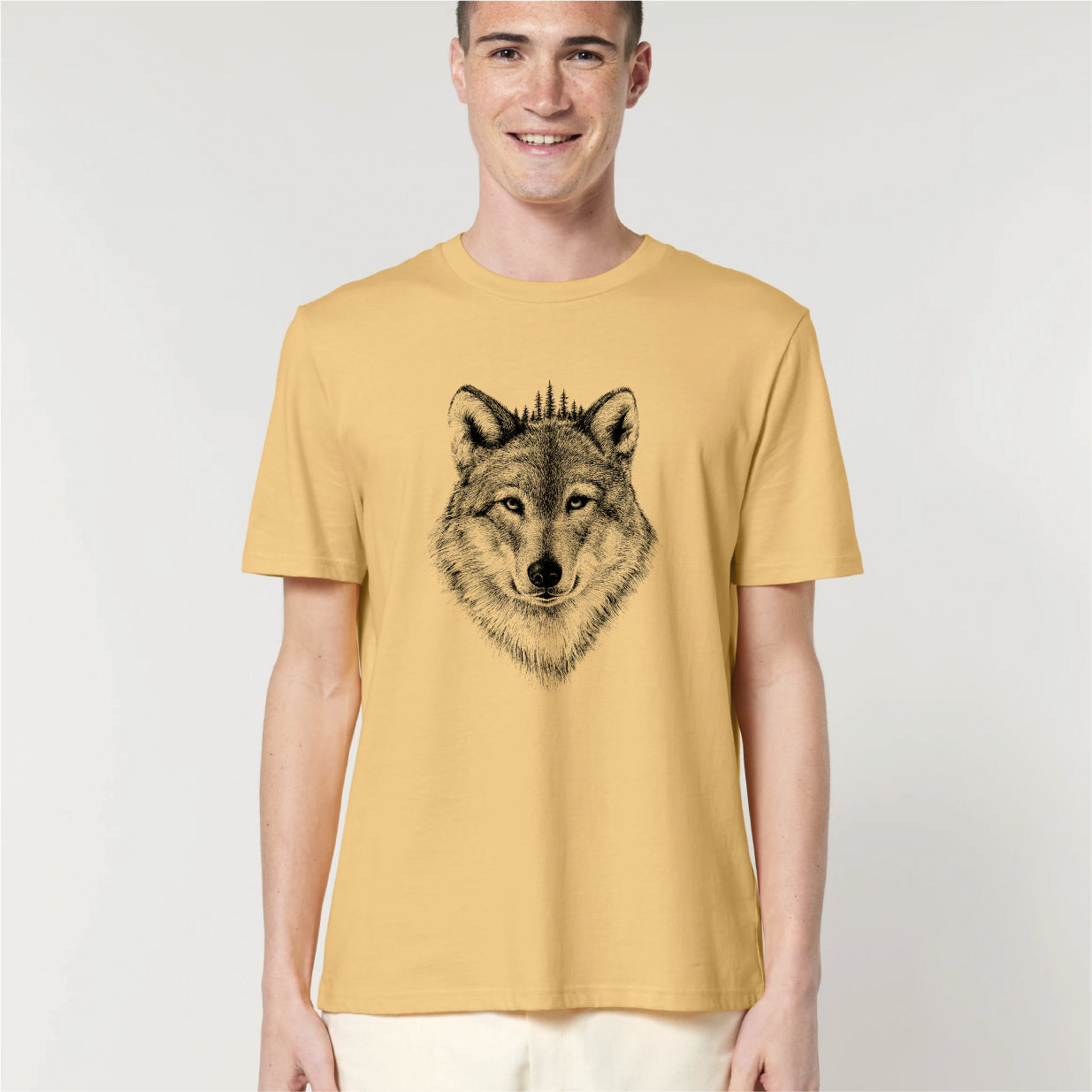 BLACK FOREST WOLF / MEN´S UNISEX BIO T-SHIRT