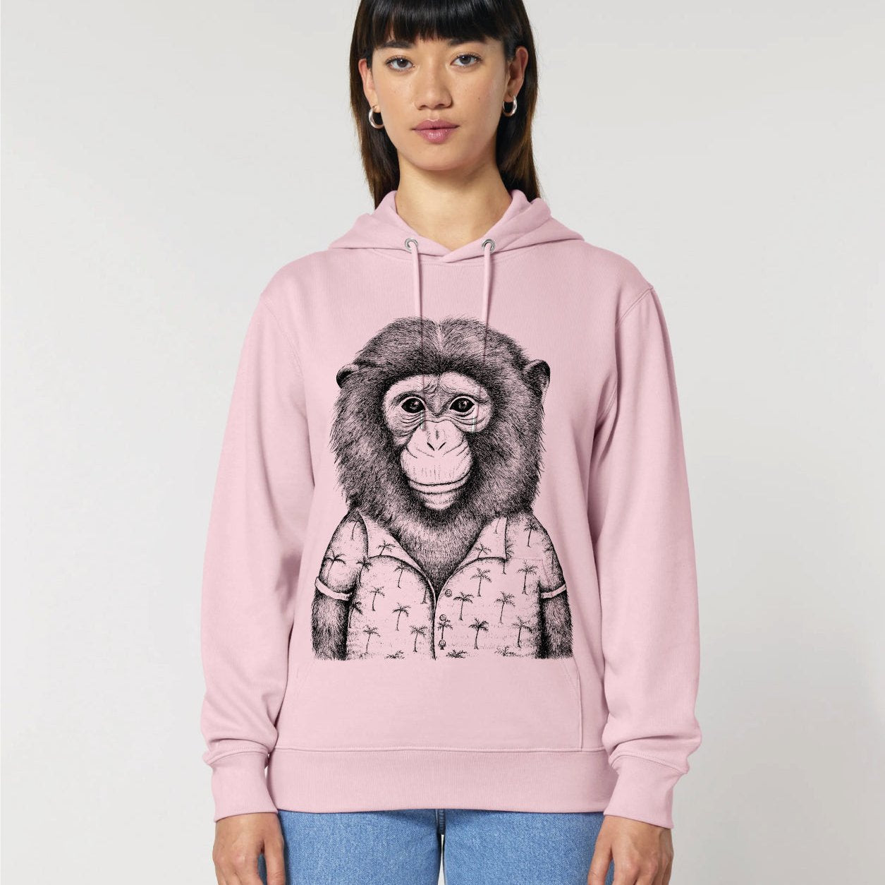 HAWAIIAN AFFE -  UNISEX BIO HOODY