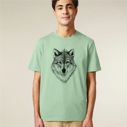 BLACK FOREST WOLF / MEN´S UNISEX BIO T-SHIRT