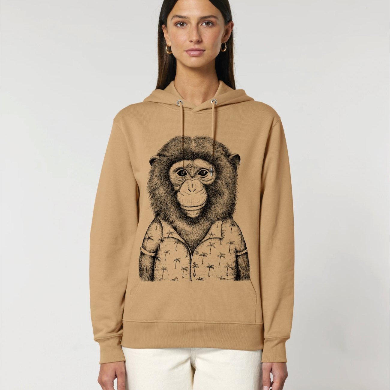 HAWAIIAN AFFE -  UNISEX BIO HOODY