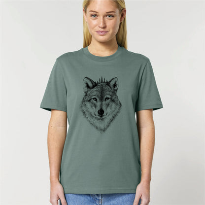 BLACK FOREST WOLF / MEN´S UNISEX BIO T-SHIRT