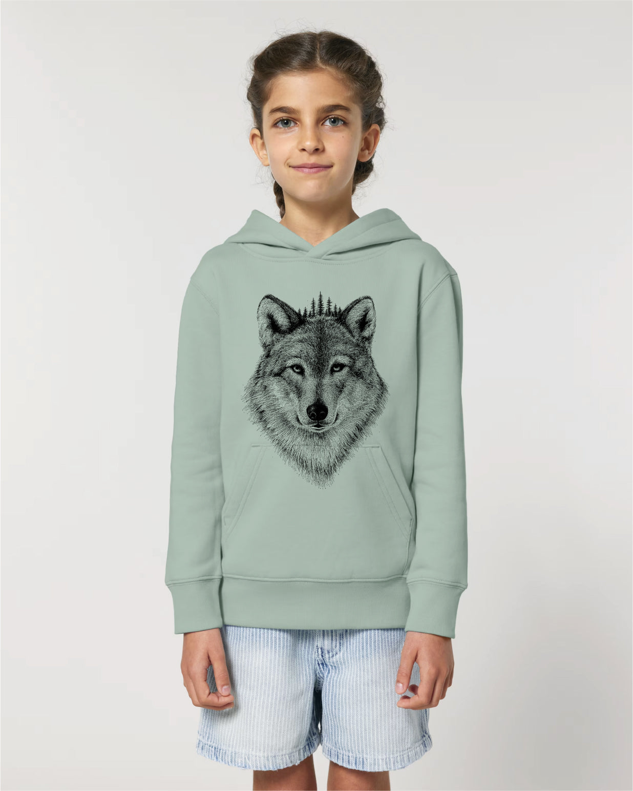 BLACK FOREST WOLF - KINDER BIO HOODY