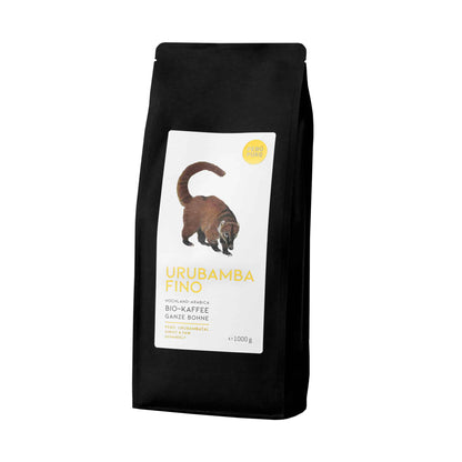 URUBAMBA FINO, BIO-HOCHLANDKAFFEE; GANZE BOHNE (1Kg).