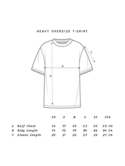 ENJOY THE NATURE - HEAVY OVERSIZE T-SHIRT